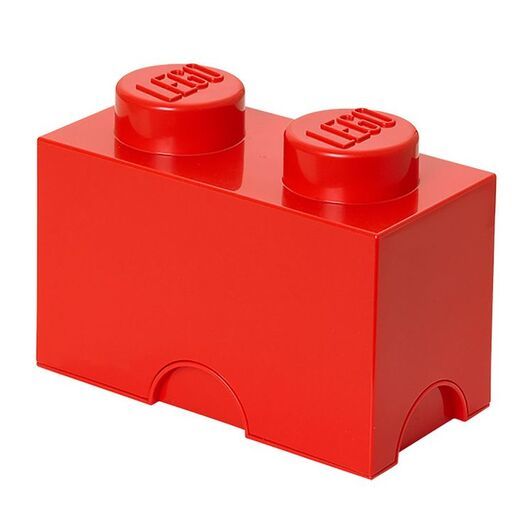 LEGOÂ® Storage Förvaringslåda - 2 Knoppar - 25x13x18 - Röd
