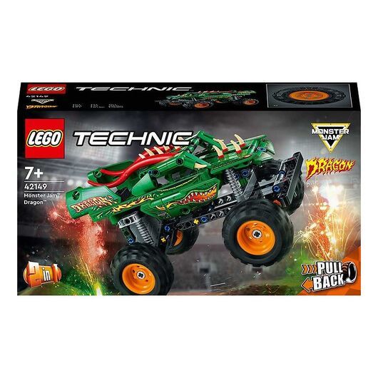 LEGOÂ® Technic - Monster Jam Dragon 42149 - 2-I-1 - 217 Delar