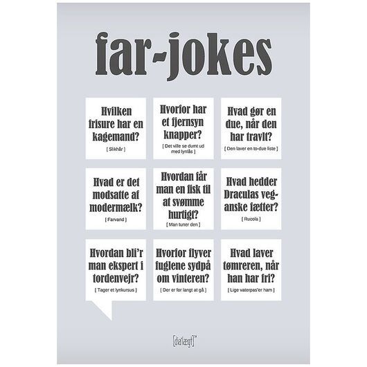 Dialægt Poster - 30x42 - Far-Jokes