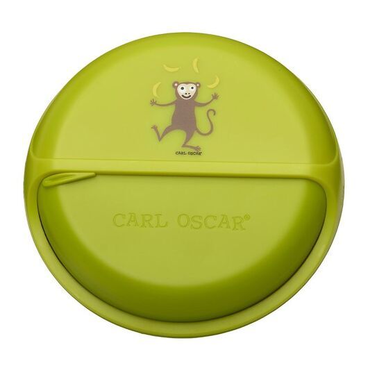 Carl Oscar Snackslåda - BentoDISC - 18 cm - Lime Monkey