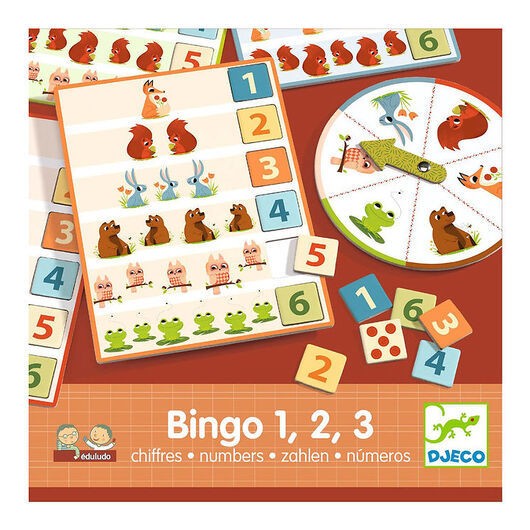 Djeco Spel - Bingo 1,2, 3 - Siffror