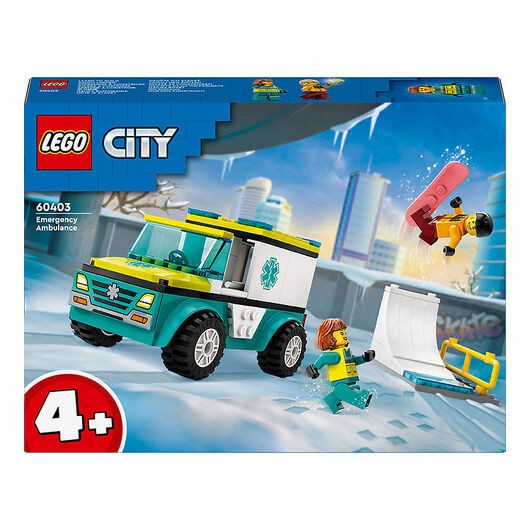 LEGOÂ® City - Ambulans och snowboardåkare - 60403 - 79 Delar
