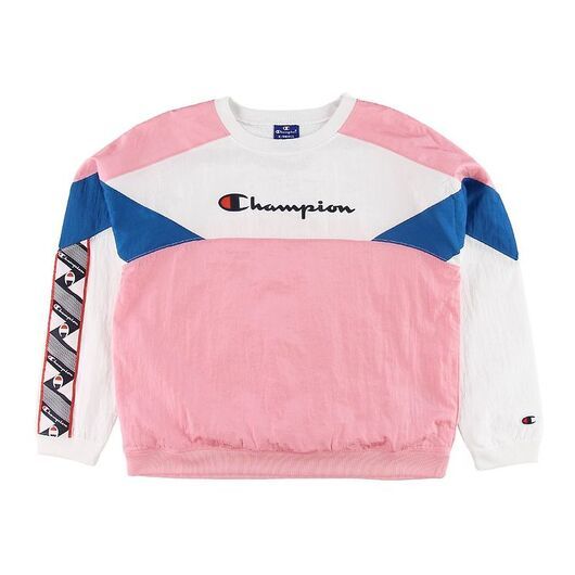 Champion Sweatshirt - Rosa/Vit/Blå