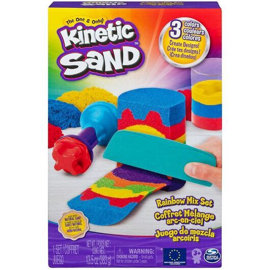 Kinetic Sand Sandset - 383 gram - Regnbåge