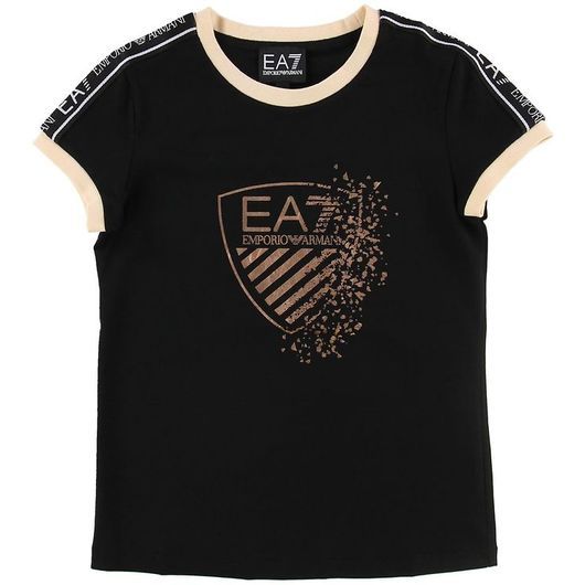 EA7 T-shirt - Svart m. Tryck/Logorand