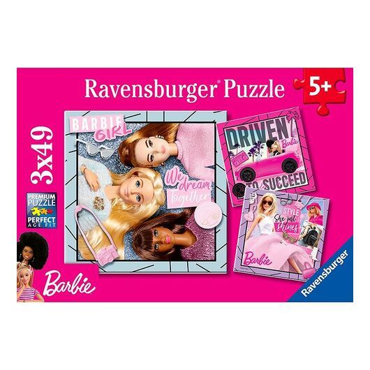 Ravensburger Pussel - 3x49 Delar - Barbie