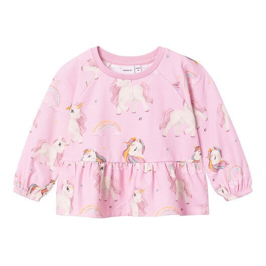 Name It Sweatshirt - NmfHarumi - Unicorn - Parfait Pink