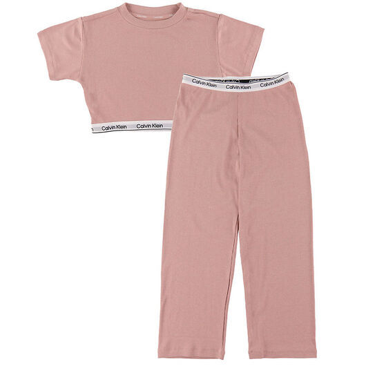 Calvin Klein Pyjamas - Rib - Modal - Sammet Rosa