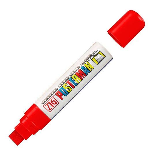 Zig Tusch - Vattentät - 15 mm - Röd