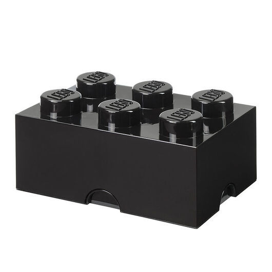 LEGOÂ® Storage Förvaringslåda - 6 Knoppar - 37,5x25x18 - Svart