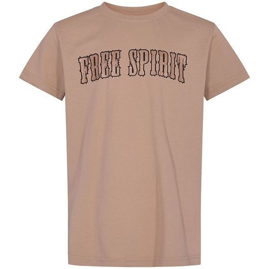 Petit by Sofie Schnoor T-shirt - Camel m. Text