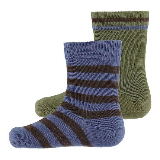 Noa Noa miniature Strumpor - Boy Jamie Socks - Blue/Brown/Green