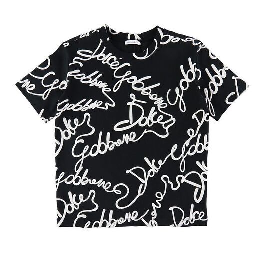 Dolce & Gabbana T-shirt - DNA - Svart/Vit