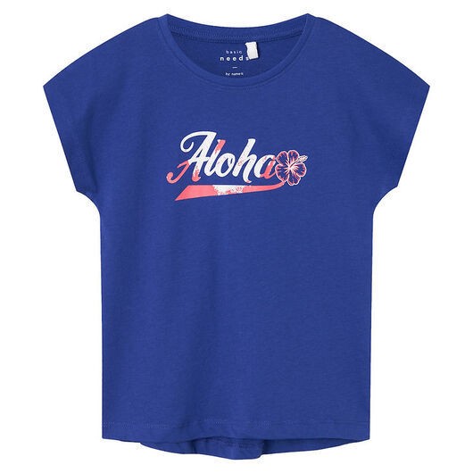 Name It T-shirt - NkfViolet - Clematis Blue/Aloha
