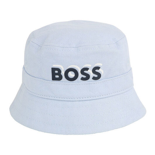 BOSS Bucket Hat - Ljusblå m. Marinblå/Vit