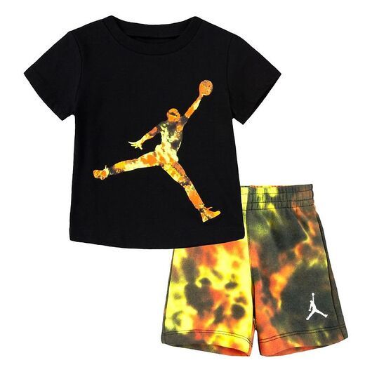 Jordan Sweatshorts/T-shirt - Jumbo Jumpman - Team Orange/Svart m