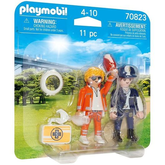 Playmobil DuoPack - Akutläkare och polis - 70823 - 11 Delar