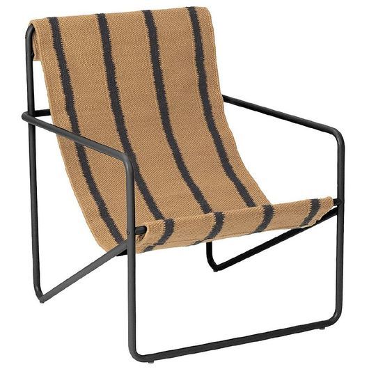 Ferm Living Stol - Desert Chair Kids - Svart/Randig