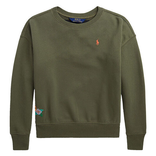 Polo Ralph Lauren Sweatshirt - SA - Militärgrön m. Broderi