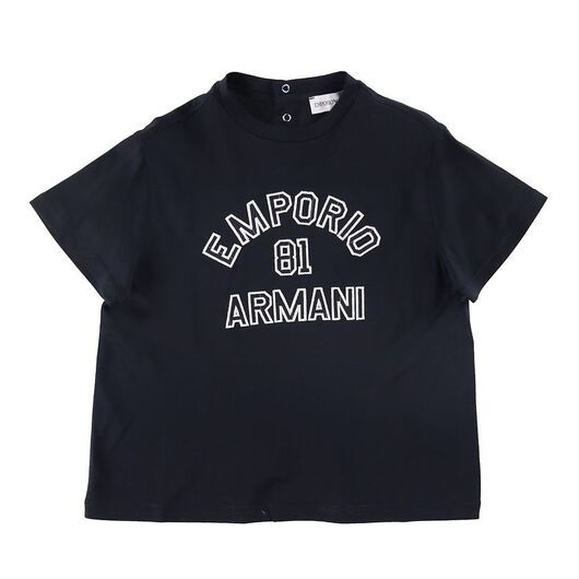 Emporio Armani T-shirt - Marinblå m. Vit