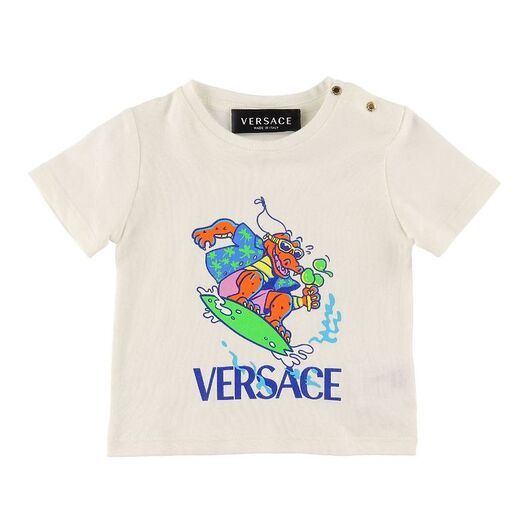 Versace T-shirt - Vit m. Krokodiler