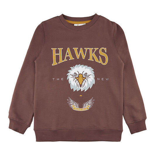 The New Sweatshirt - TnHawks - Rödbrun m. Hawk