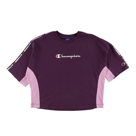 Champion Fashion T-shirt - Crop - Lila m. Logo