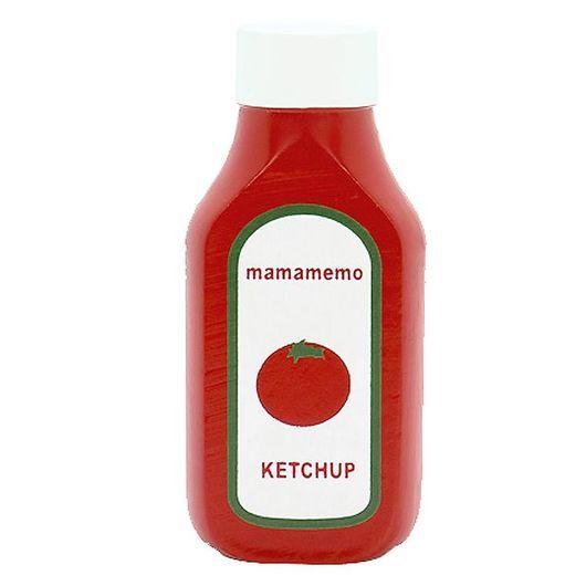 MaMaMeMo Leksaksmat - Trä - Ketchup