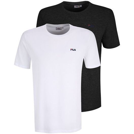 Fila T-Shirt 2-Pack - Brod - Bright White- Black Beauty