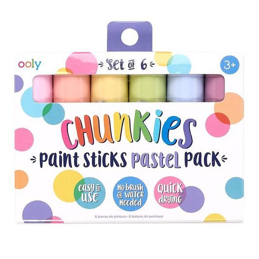 Ooly Jumbo Tuschpennor - Chunkies Paint Sticks - 6 st. - Pastel