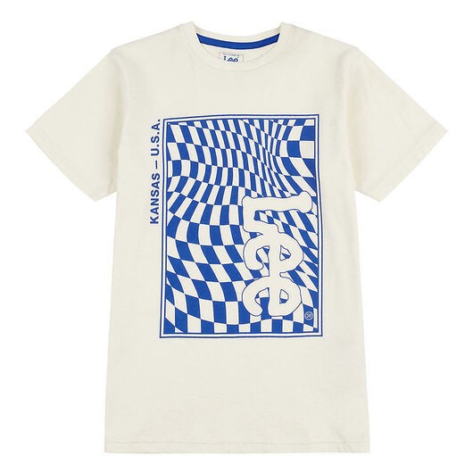 Lee T-shirt - Schackbrädesgrafik - White Sparris