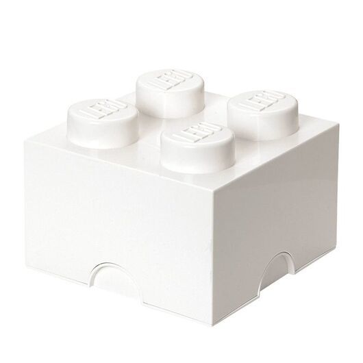 LEGOÂ® Storage Förvaringslåda - 4 Knoppar - 25x25x18 - Vit