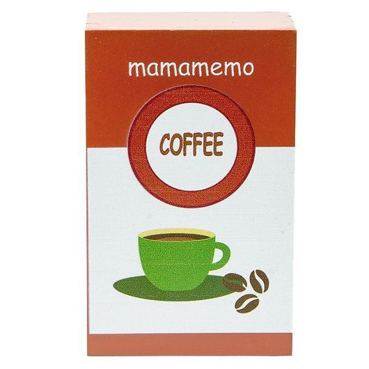 MaMaMeMo Leksaksmat - Trä - Kaffebönor