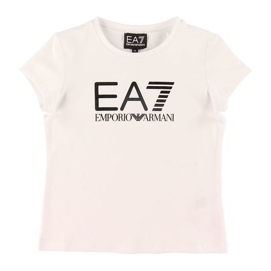 EA7 T-shirt - Vit m. Svart