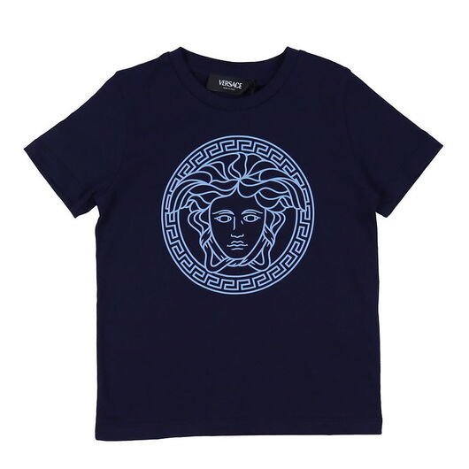 Versace T-shirt - Marinblå/balett Blue m. Logo