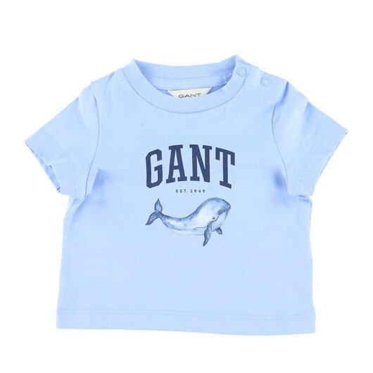 GANT T-shirt - Whale Tryck - Skugga Blue