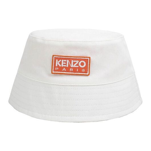 Kenzo Bucket Hat - Vit m. Orange