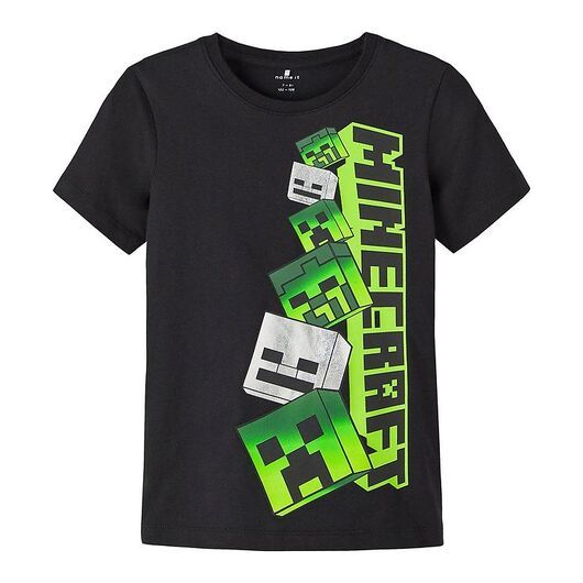 Name It T-shirt - NkmMuxin Minecraft - Svart m. Tryck