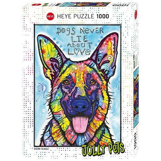 Heye Puzzle Pussel - Dogs Never Lie - 1000 Delar