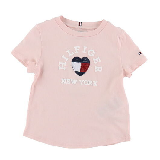 Tommy Hilfiger T-shirt - Hilfiger paljetter - Whimsy Rosa