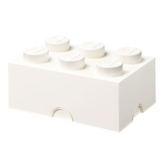 LEGOÂ® Storage Förvaringslåda - 6 Knoppar - 37,5x25x18 - Vit