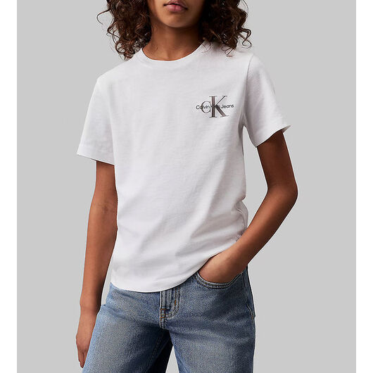 Calvin Klein T-shirt - Bröstmonogram - Bright White