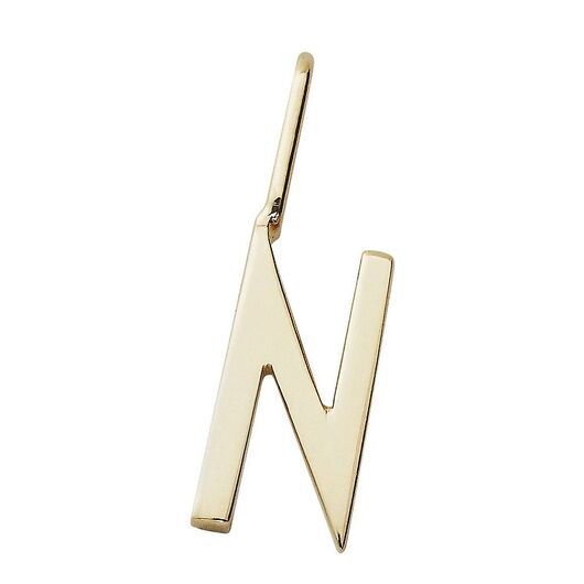 Design Letters Hänge för Halsband - N - 18K guldpläterad