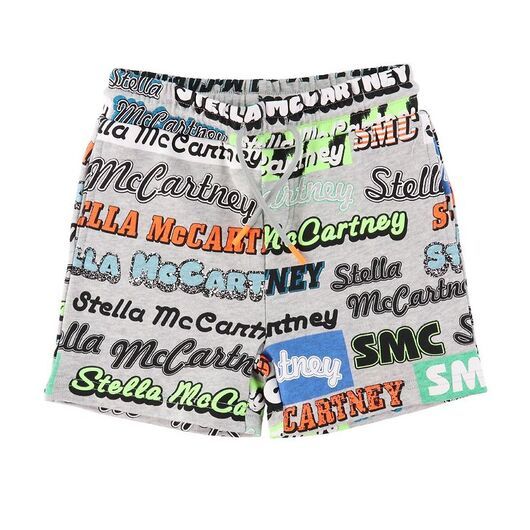 Stella McCartney Kids Shorts - Logo Sport - Gråmelerad m. Stella