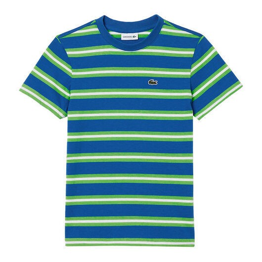Lacoste T-shirt - Grön/Blå Randig