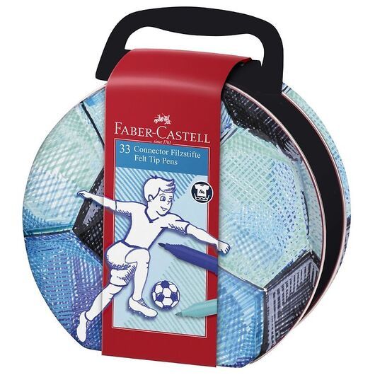 Faber-Castell Tuschpennor - Kontaktdon - 33 st. - Fotboll