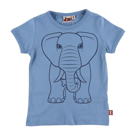 DYR T-shirt - Djurskinn - Porslinskontur elefant