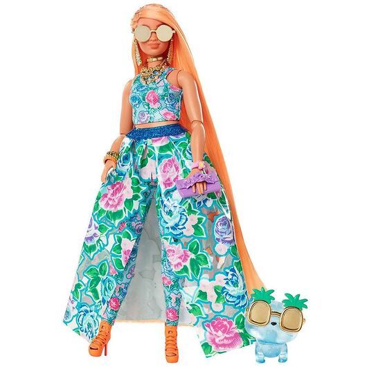 Barbie Docka - Extra Fancy - Blommig klänning