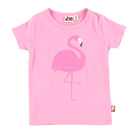 DYR T-shirt - Dyrgrowl - Härlig Rose Flamingo