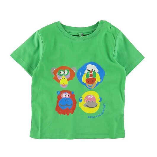 Stella McCartney Kids T-shirt - Grön m. Aber